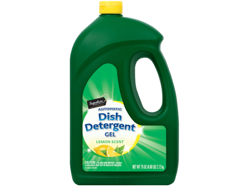 Signature Select Automatic Dish Detergent Gel, Lemon Scent, 75 oz/2.12 kg