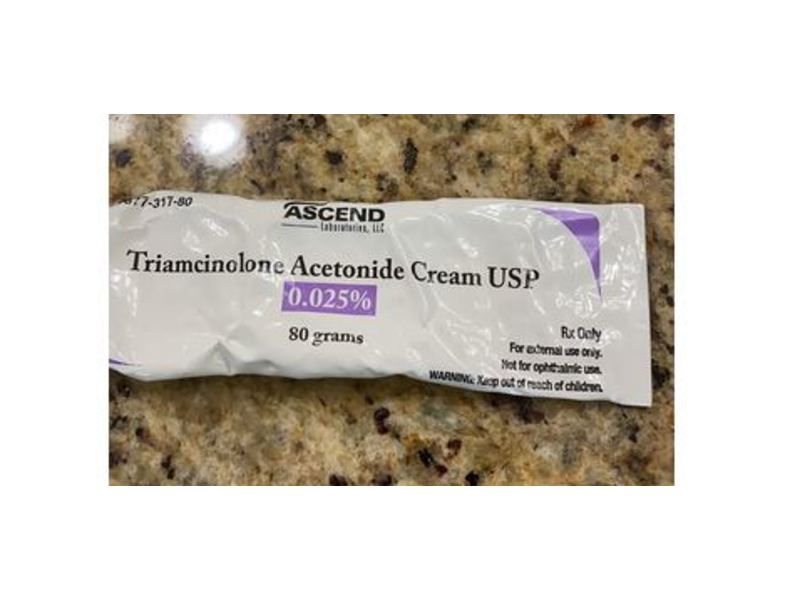 Triamcinolone Acetonide Cream USP 0.025%, 80 g, Ascend Laboratories Ltd (RX)