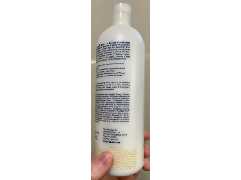 Navy Hair Care Fortifying Conditioner, Search & rescue, Biotin & Vitamin Enriched, 16 fl oz/474 mL