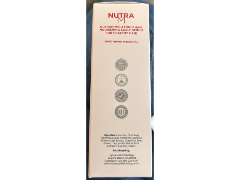 Advanced Trichology Nutra Melatonin Hair Revitalizing Serum, 2 fl oz/59.14 mL