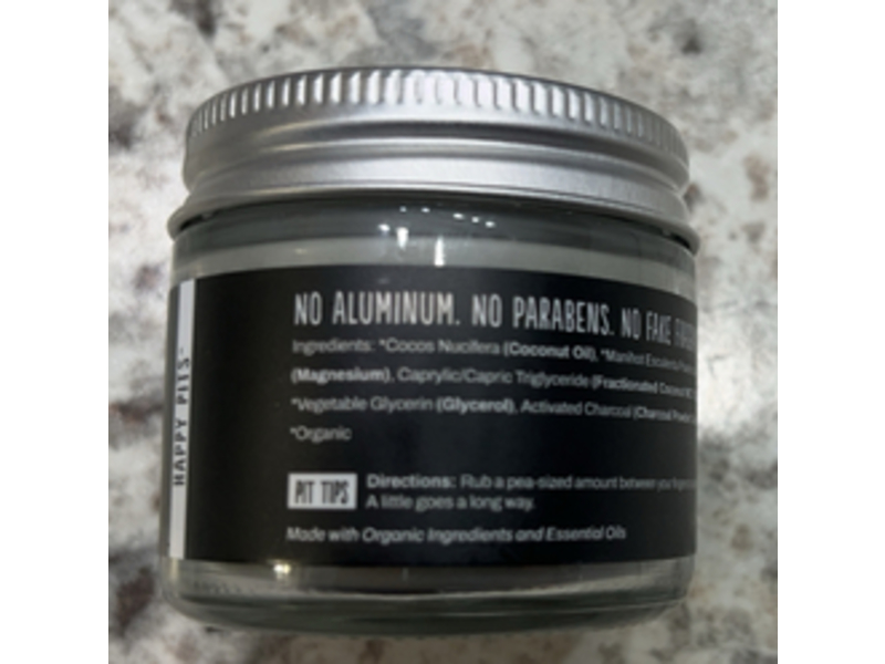 Primal Pit Paste Natural Deodorant, Charcoal, 2 oz/56 g