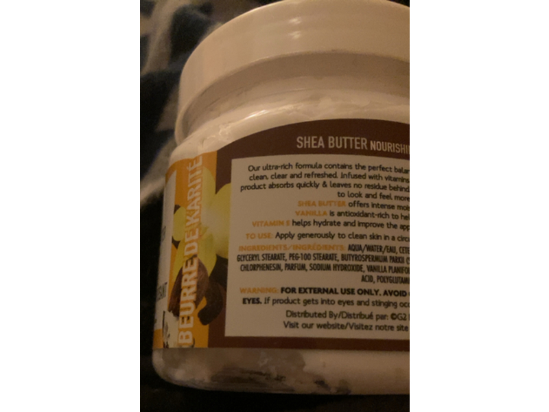 The Spathecary Shea Butter Nourishing Body Butter, Vanilla & Vitamin E, 16.9 oz/500 mL