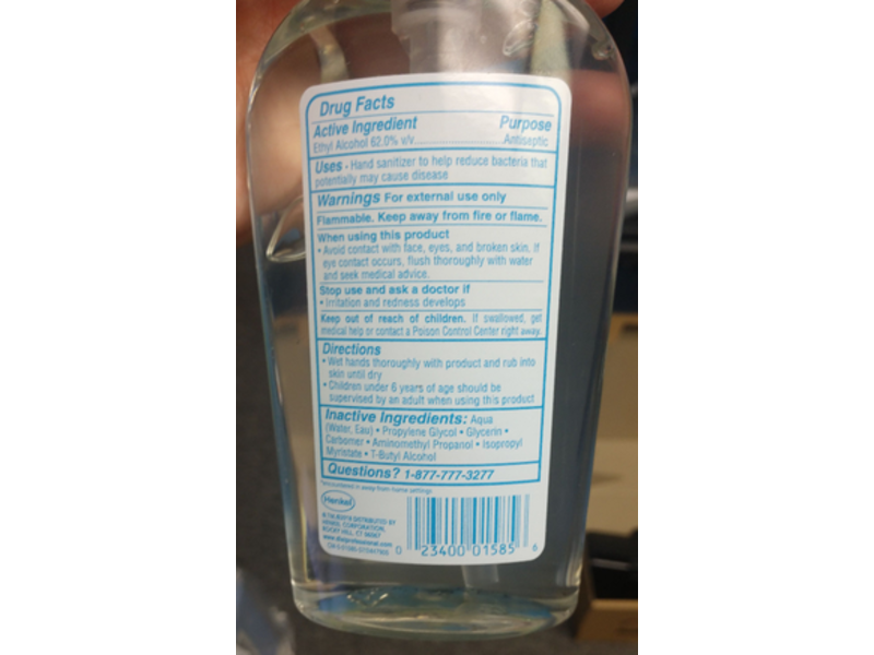 Dial Antibacterial Hand Sanitizer Gel with Skin Conditioners, 7.5 fl oz / 221 mL