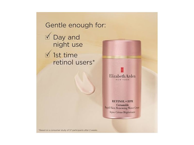 Elizabeth Arden Skin Renewing Water Cream, Retinol + Hpr Ceramide, 1.7 fl oz/50 mL