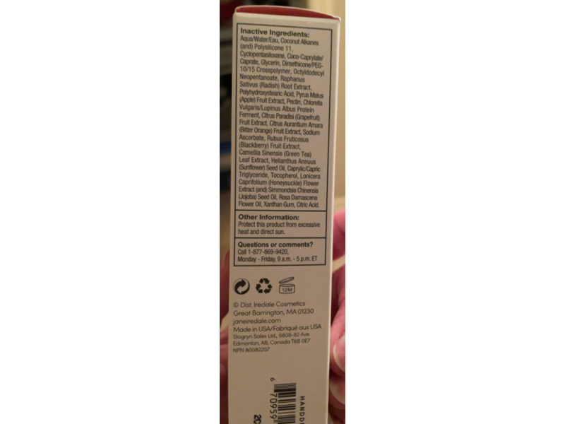 Jane Iredale HandDrink Hand Cream, SPF 15, 2.03 fl oz/60 mL