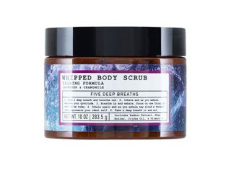 Five Deep Breaths Whipped Body Scrub, Lavender & Chamomile, 10 oz/283.5 g
