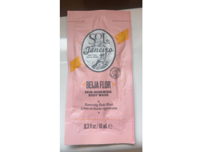 Sol De Janeiro Skin-Renewing Body Wash, Beija Flor, 0.3 fl oz/10 mL