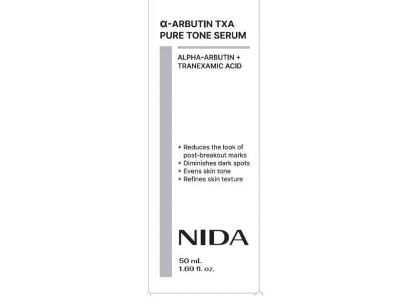 Nida Alpha-Arbutin TXA Pure Tone Serum, 1.69 fl oz/50 mL