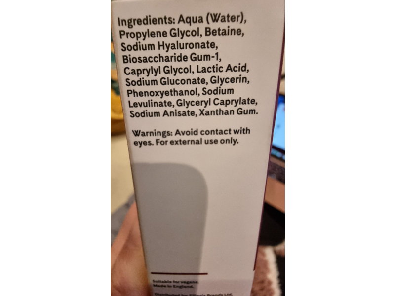 Q+A Facial Serum, Hyaluronic Acid, 1 fl oz/30 mL