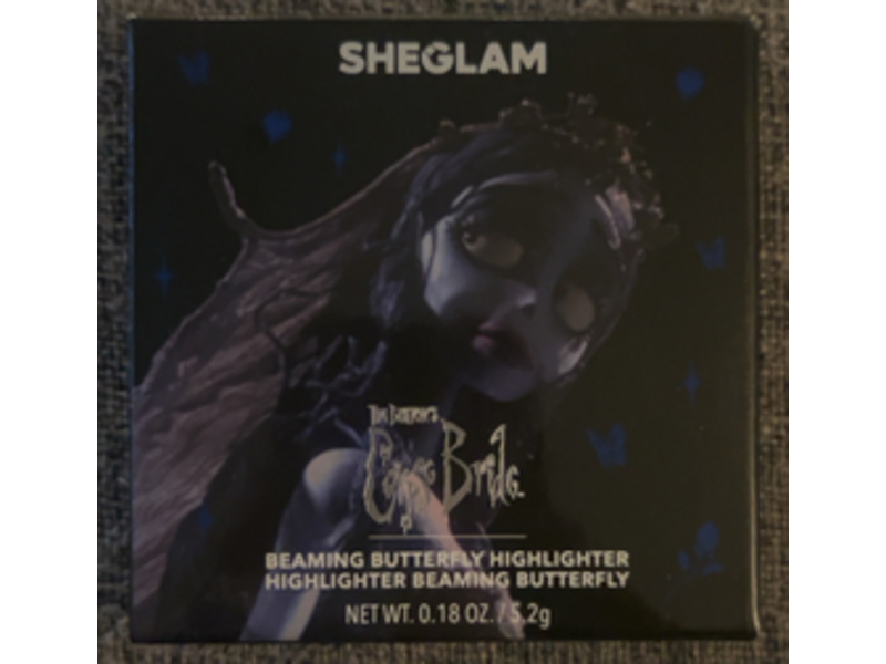 Sheglam Beaming Butterfly Highlighter, Tim Burton's Corpse Bride, 0.18 oz/5.2 g