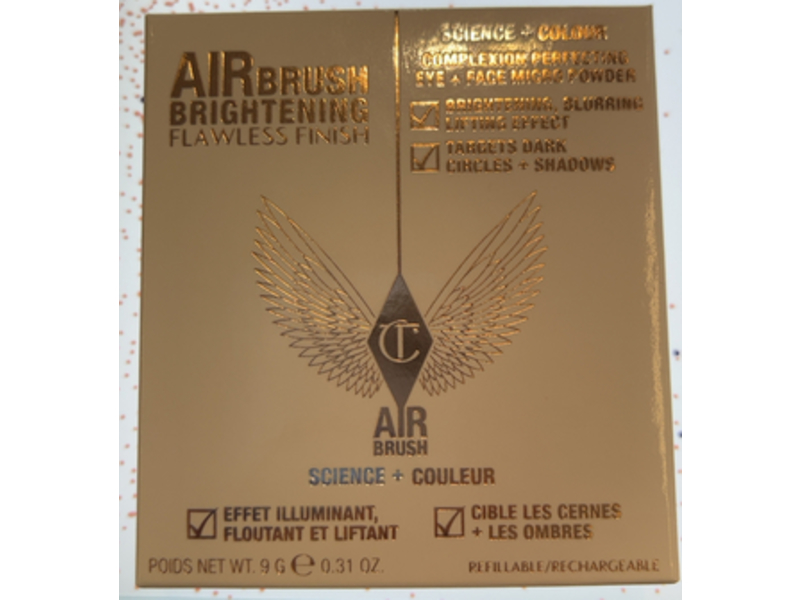 Charlotte Tilbury Airbrush Flawless Finish Brightening Powder, Tan-Deep, 0.31 oz/9 g