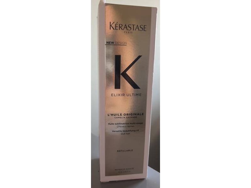 Kerastase Elixir Ultime Versatile Beautifying Oil Refillable, 2.53 fl oz/75 mL