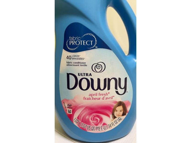 Ultra Downy Fabric Protect Conditioner, April Fresh, 40 Loads, 34 fl oz/1.02 L