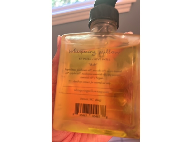 Whispering Willow Natural Body Oil, Eucalyptus & Mint, 4.5 fl oz/133 mL