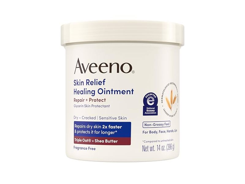Aveeno Skin Relief Healing Ointment, Repair + Protect, 14 oz/396 g