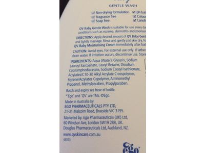 qv baby body wash
