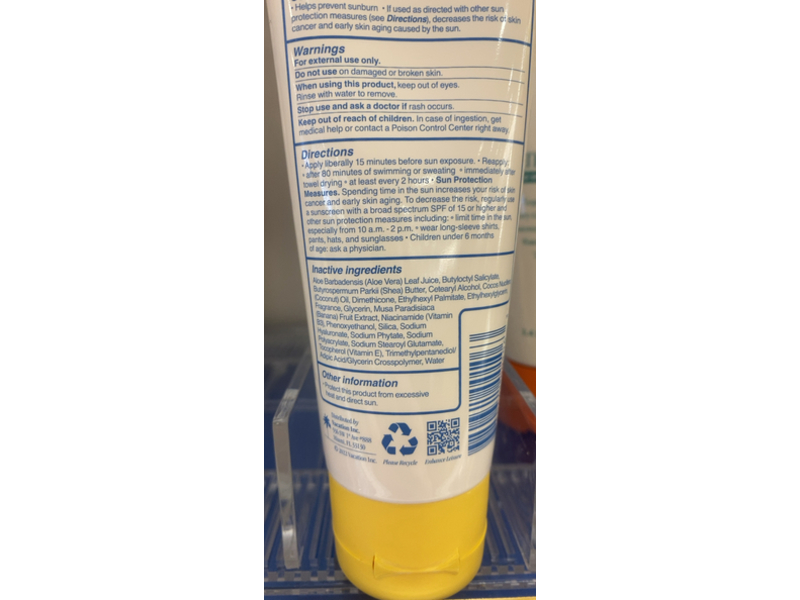 Vacation Classic Sunscreen Lotion, SPF 50, 3.4 fl oz/100 mL, Pack Of 3
