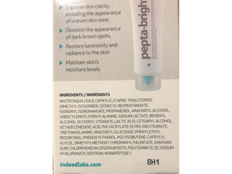 Indeed Laboratories Pepta-Bright Even Skin Toner Enhancer, 1 fl oz/30 mL