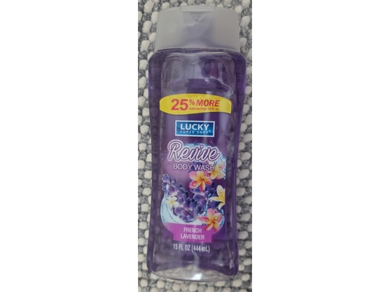 Lucky Super Soft Revive Body Wash, Lavender, 15 fl oz/444 mL