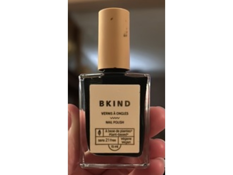 Bkind Nail Polish, Black Heart, 15 mL