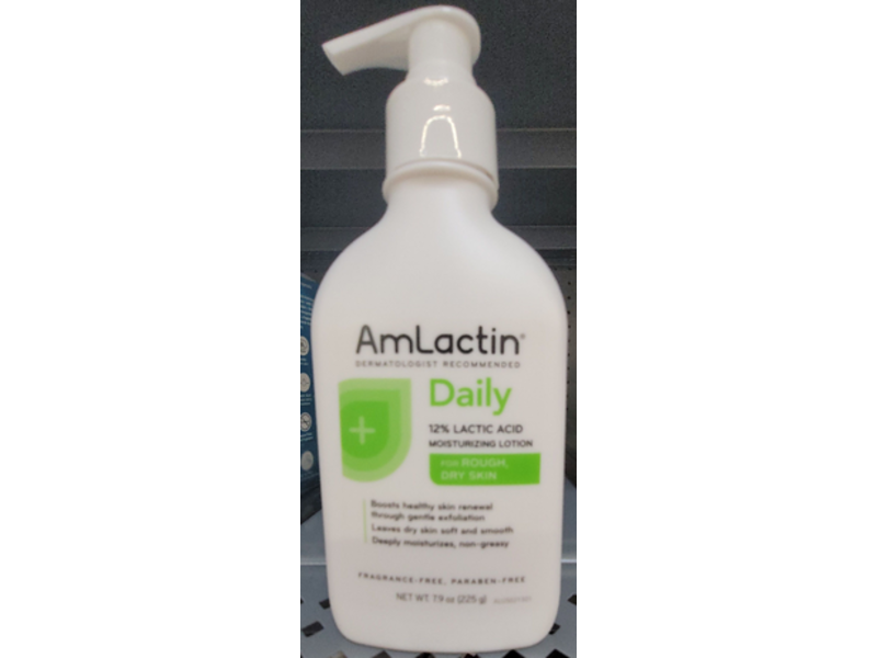 AmLactin Daily 12% Lactic Acid Moisturizing Lotion, 7.9 oz/225 g