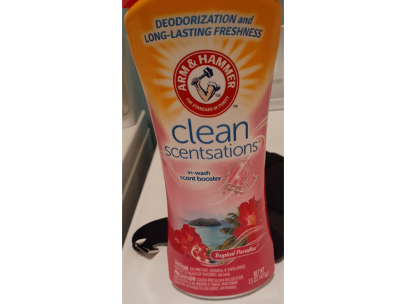 Arm & Hammer Clean Scentsations In-Wash Scent Booster, Tropical Paradise, 15 oz/425 g