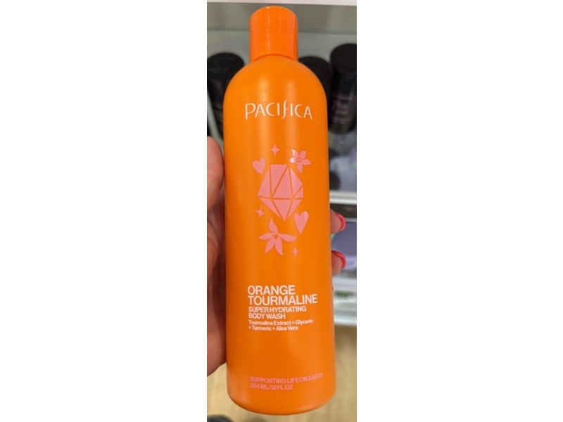 Pacifica Super Hydrating Body Wash, Orange Tourmaline, 12 fl oz/354 mL