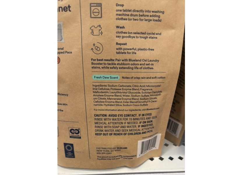 Blueland Laundry Detergent Tablets, Fresh Dew Scent, 40 Loads, 8 oz/228 g