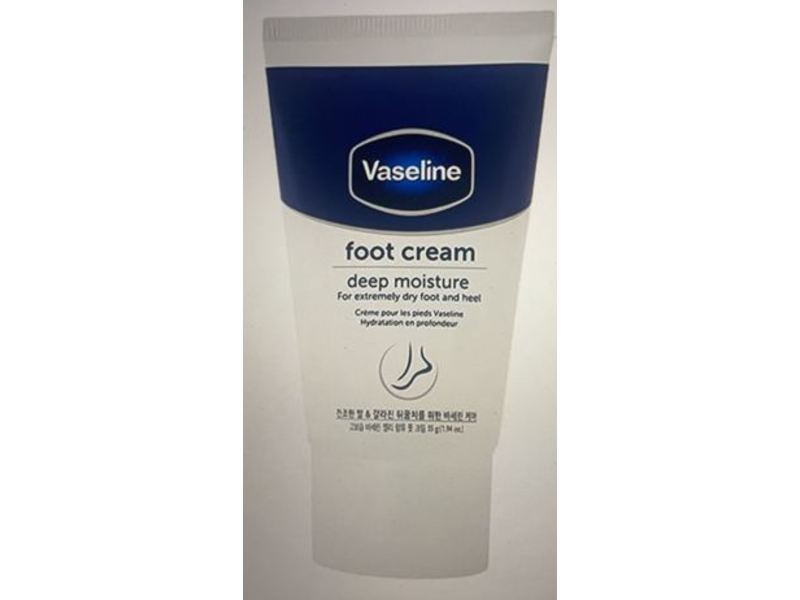 Vaseline Foot Cream, Deep Moisture,1.94 oz/55 g