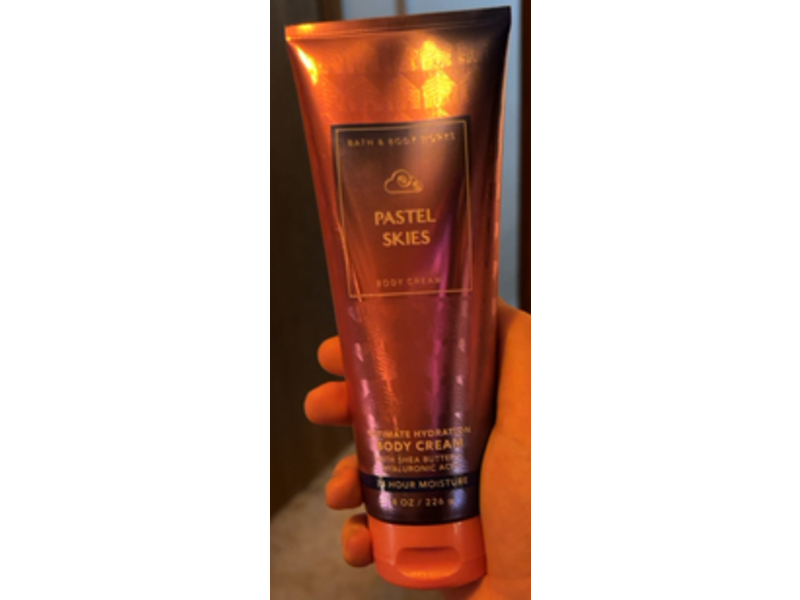 Bath & Body Works Pastel Skies Body Cream, Shea Butter, Hyaluronic Acid, 8 oz/226 g