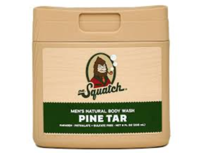 Dr. Squatch Mens Natural Body Wash, Pine Tar, 8 fl oz/236 mL