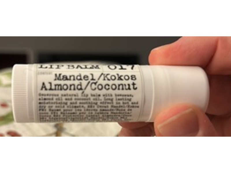 L:A Bruket Lip Balm 017, Almond/Coconut, 0.49 oz/14 g