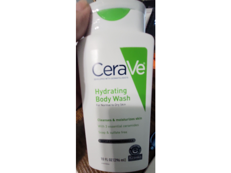 CeraVe Hydrating Body Wash, Normal To Dry Skin, 10 fl oz/296 mL