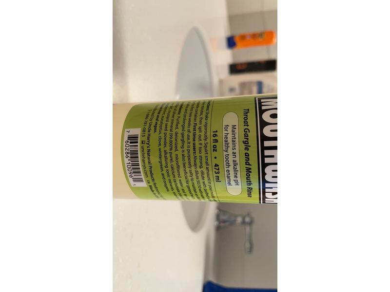 Uncle Harry's Natural Miracle Mouthwash, 16 fl oz/473 mL