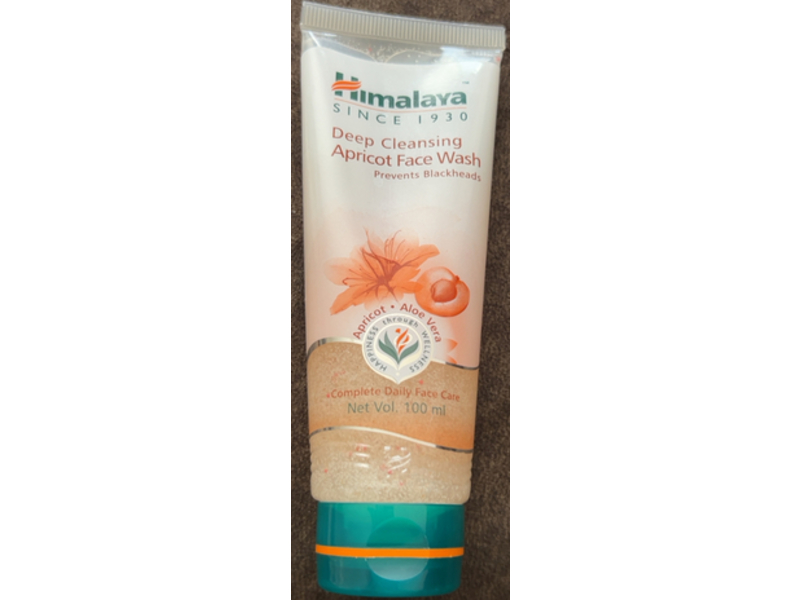 Himalaya Deep Cleansing Apricot Face Wash, Apricot + Aloe Vera, 100 mL