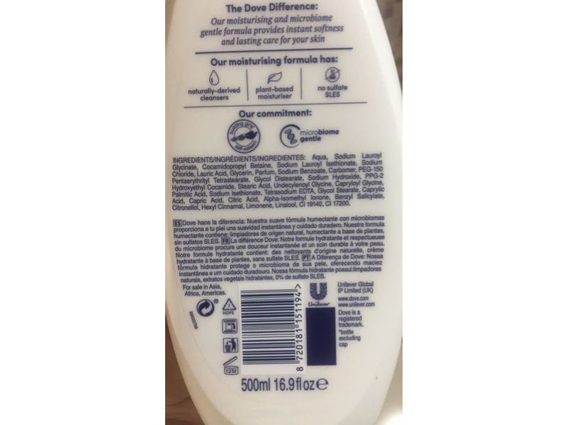 Dove Nourishing Silk Body Wash, 16.9 fl oz/500 mL, Pack Of 2