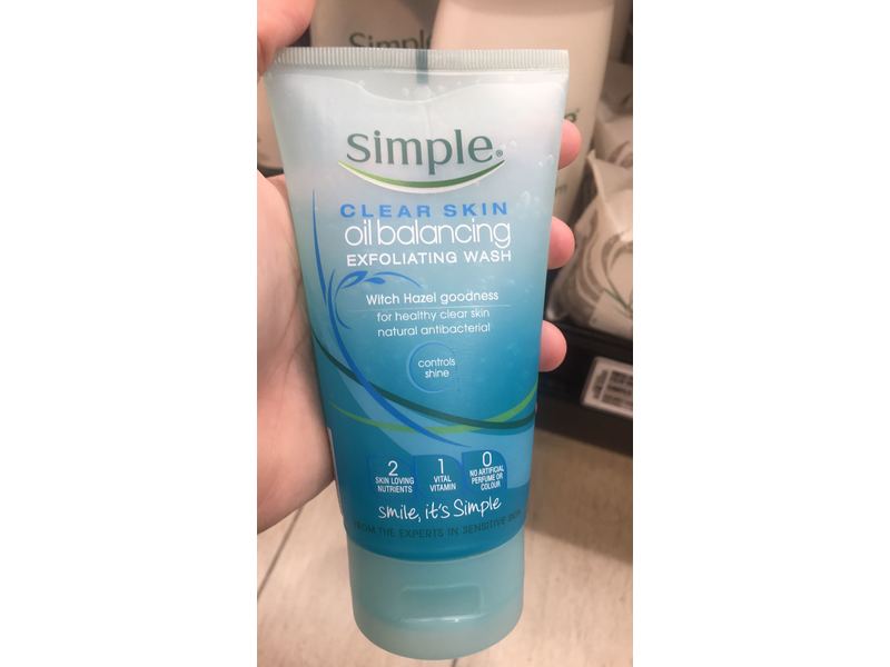 clear skin oil balancing exfoliating wash