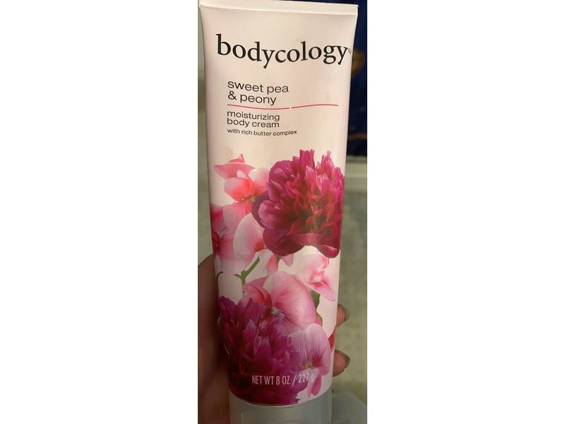 Bodycology Moisturizing Body Cream, Sweet Pea & Peony, 8 oz/227 g