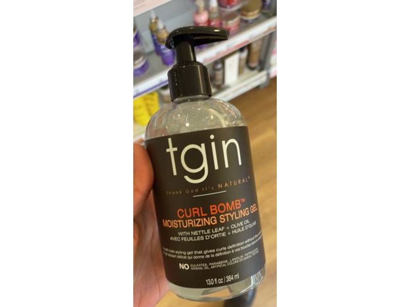 tgin Curl Bomb Moisturizing Styling Gel, 13.0 fl oz/384 mL