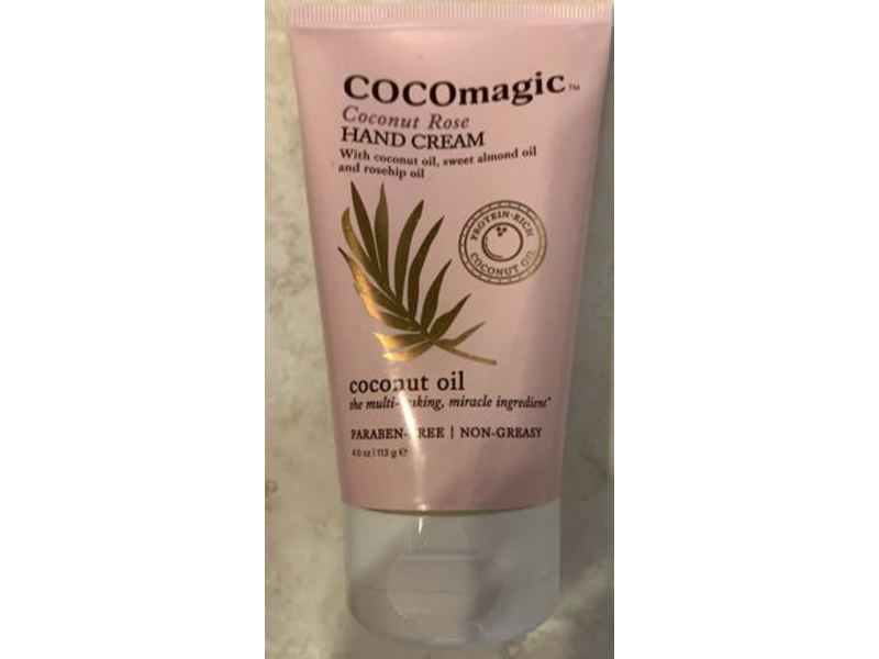 Cocomagic Hand Cream, Coconut Rose, 4 oz/113 g
