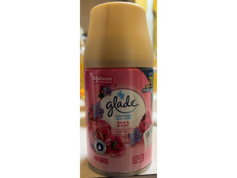 Glade Rose & Bloom Automatic Spray Refill, Wild Rose & Violet, 6.2 oz/175 g