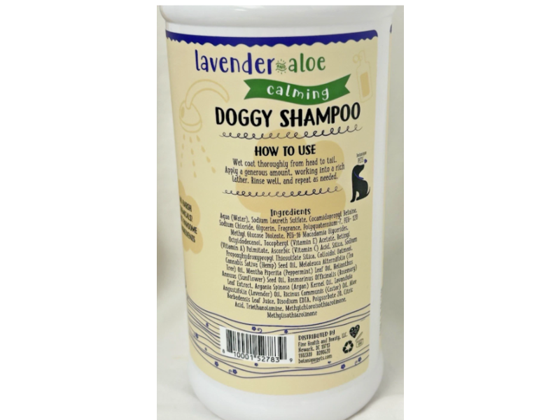 Fine Health & Beauty Lavender & Aloe Calming Doggy Shampoo, 32 fl oz/ 960mL