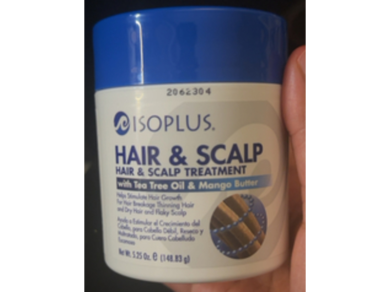 Isoplus Hair & Scalp Treatment, Tea Tree & Mango Butter, 5.25 oz/148.83 g