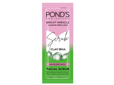 Pond's Bright Miracle Facial Scrub, 10 g