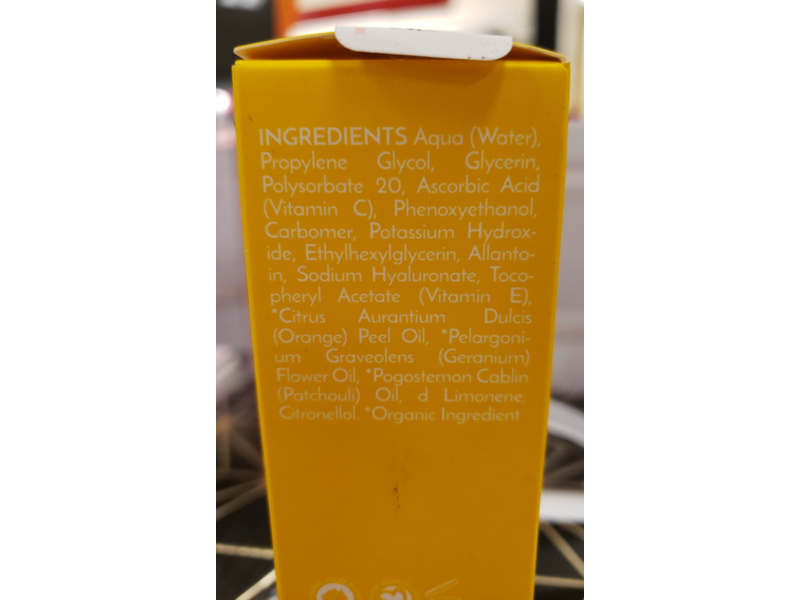 Om She Brightening + Smoothing Facial Serum, Vitamin C, 1.69 fl oz/50 mL