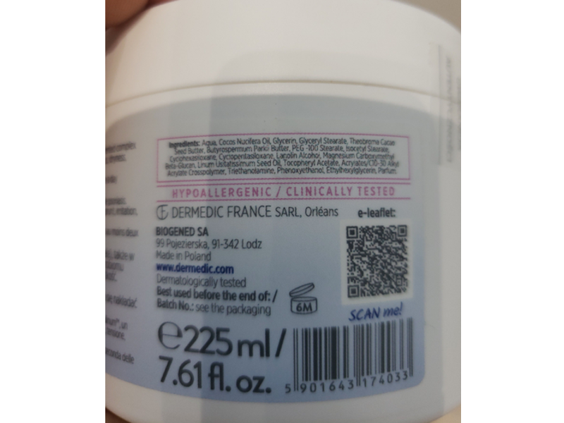 Dermedic Baby Atopy Prone Skin Ultra Rich Butter, 7.61 fl oz/225 mL