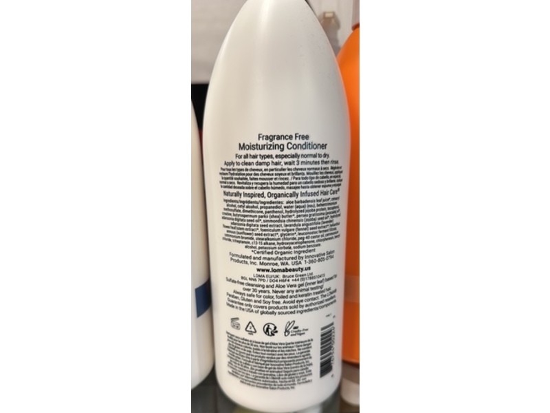 Loma Hair Care Moisturizing Conditioner, 33.8 fl oz/1000 mL