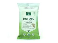 Earth Therapeutics Pro Organic Tea Tree Cleansing Facial Towelettes, 15 Count - thumbnail 1