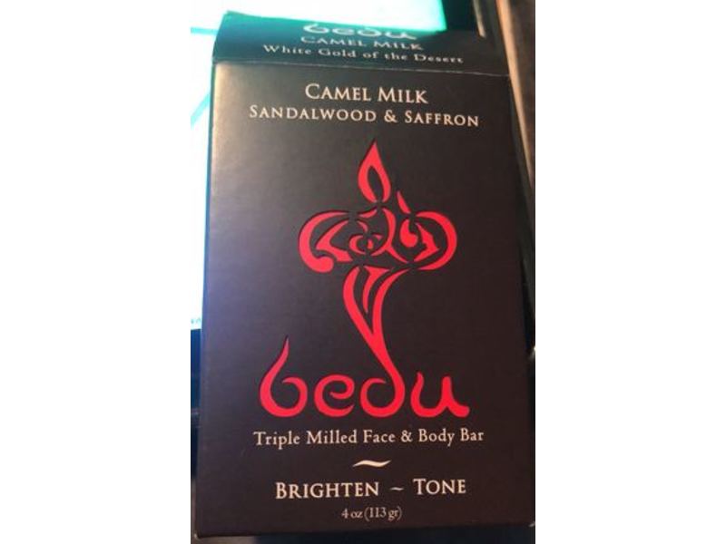 One With Nature Soap Bedu Camel Milk, Sandalwood & Saffron, 4 oz / 113 g