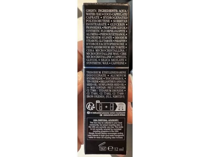 Giorgio Armani Luminous Silk Perfect Glow Concealer, 1.5 Fair Neutral, 0.40 fl oz/12 mL